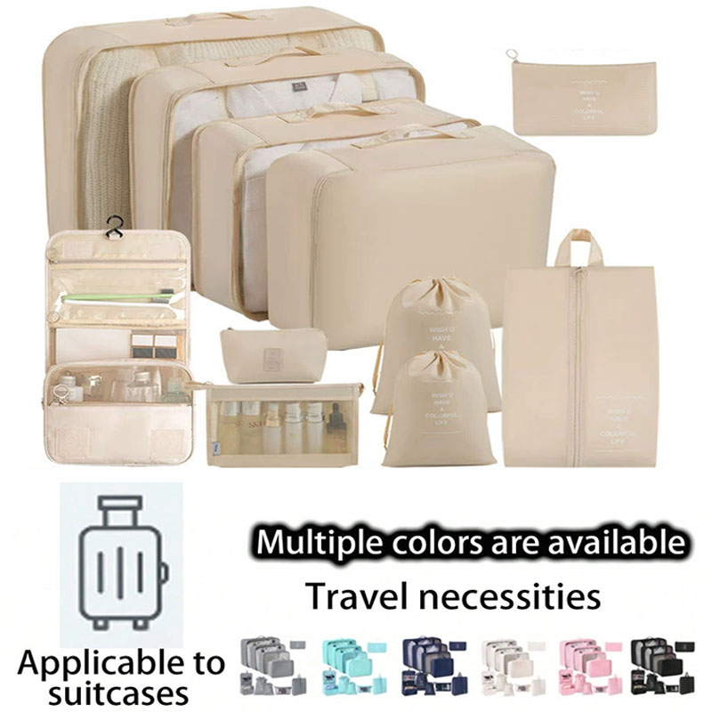 Travel Accessories Gift Set - مجموعة حقائب تخزين للسفر 7/8/9/10 قطع،