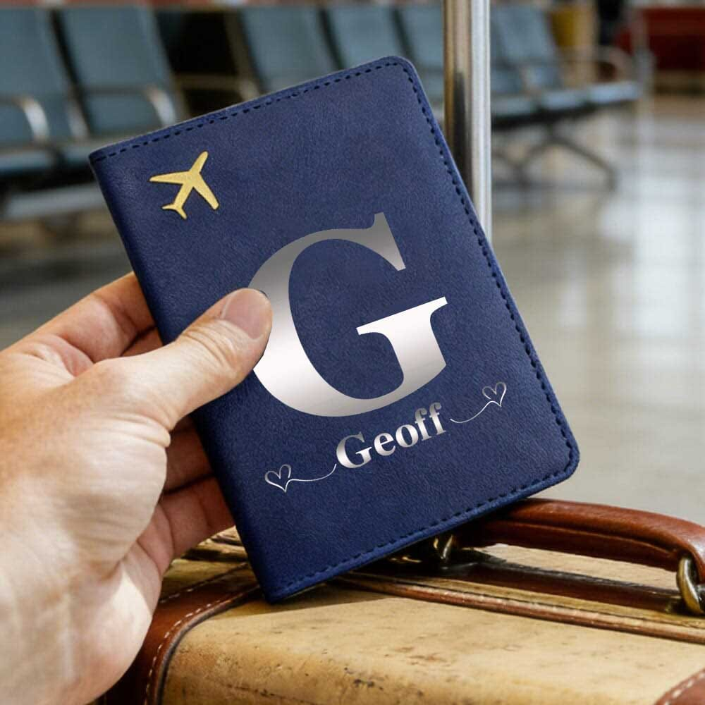 Travel Accessories Rfid - حافظة جواز سفر مخصصة من الجلد