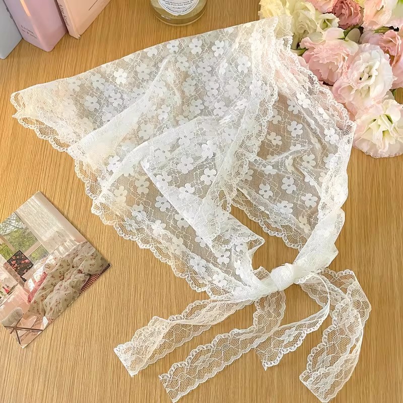 Travel Accessories Neck - خمر الفرنسية مزرعة الدانتيل باندانا وشاح