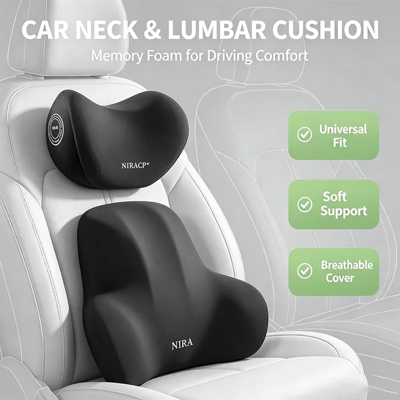 Neck Pillow Memory Foam - وسادة رقبة للسيارة من الفوم الذاكر،