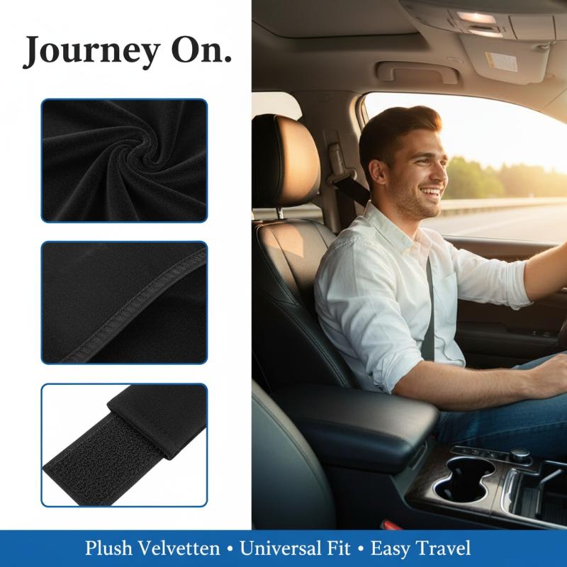 Travel Accessories Comfort - 1/2 قطعة من أغطية أحزمة الأمان