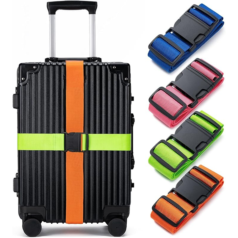 Travel Accessories Gift Set - مجموعة أحزمة الأمتعة، حزام تثبيت الأمتعة،