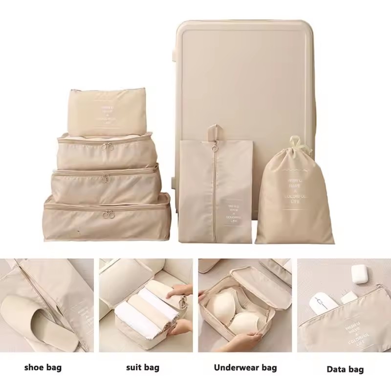 مجموعة حقائب تخزين للسفر 7/8/9 - مراجعة Travel Accessories Gift Set وسعره
