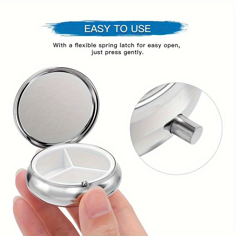 علبة أدوية معدنية دائرية محمول - مراجعة Travel Accessories In Store وسعره