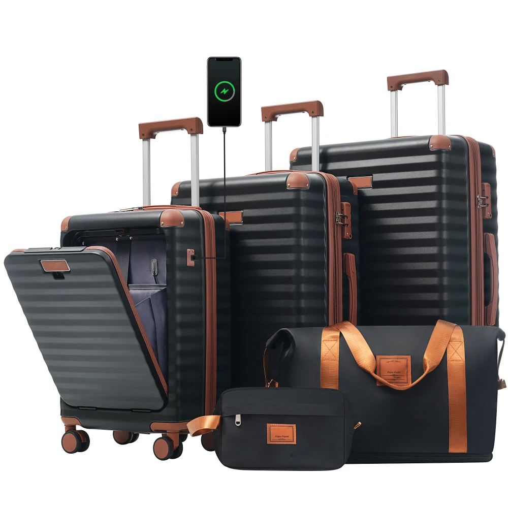 مجموعة حقائب سفر من 5 قطع مع ف - مراجعة Toiletry Bag Tsa وسعره