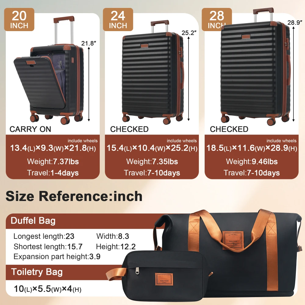 مجموعة حقائب سفر من 5 قطع مع ف - مراجعة Toiletry Bag Tsa وسعره