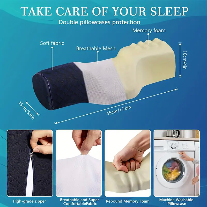 وسادة لتخفيف آلام الرقبة، وساد - مراجعة Neck Pillow Memory Foam وسعره
