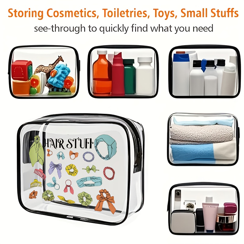 حقيبة مكياج شفافة قطعة واحدة،  - مراجعة Toiletry Bag Tsa وسعره