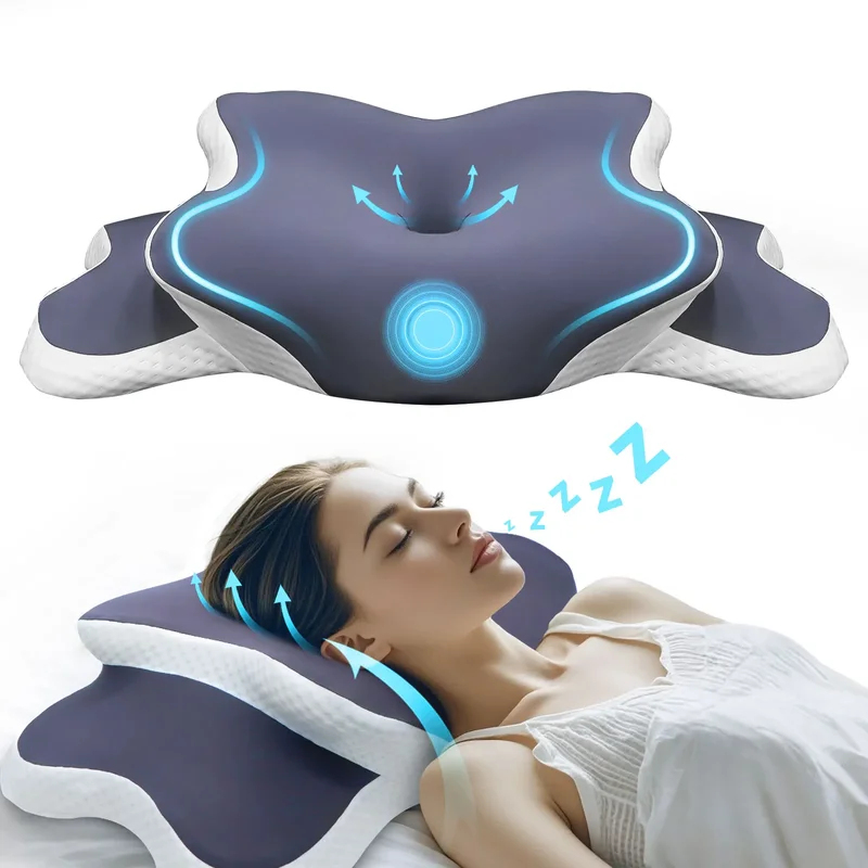 وسادة من الفوم المتكيف للرقبة  - مراجعة Neck Pillow Memory Foam وسعره