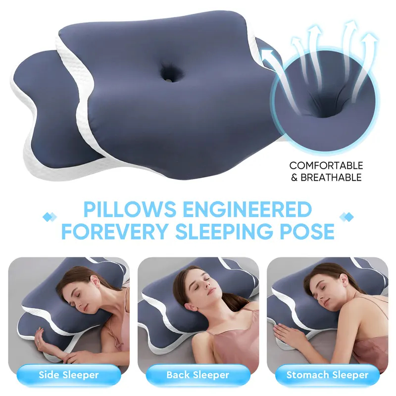 وسادة من الفوم المتكيف للرقبة  - مراجعة Neck Pillow Memory Foam وسعره