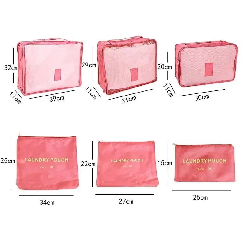 مجموعة من 6 حقائب تخزين للسفر، - مراجعة Travel Accessories Gift Set وسعره