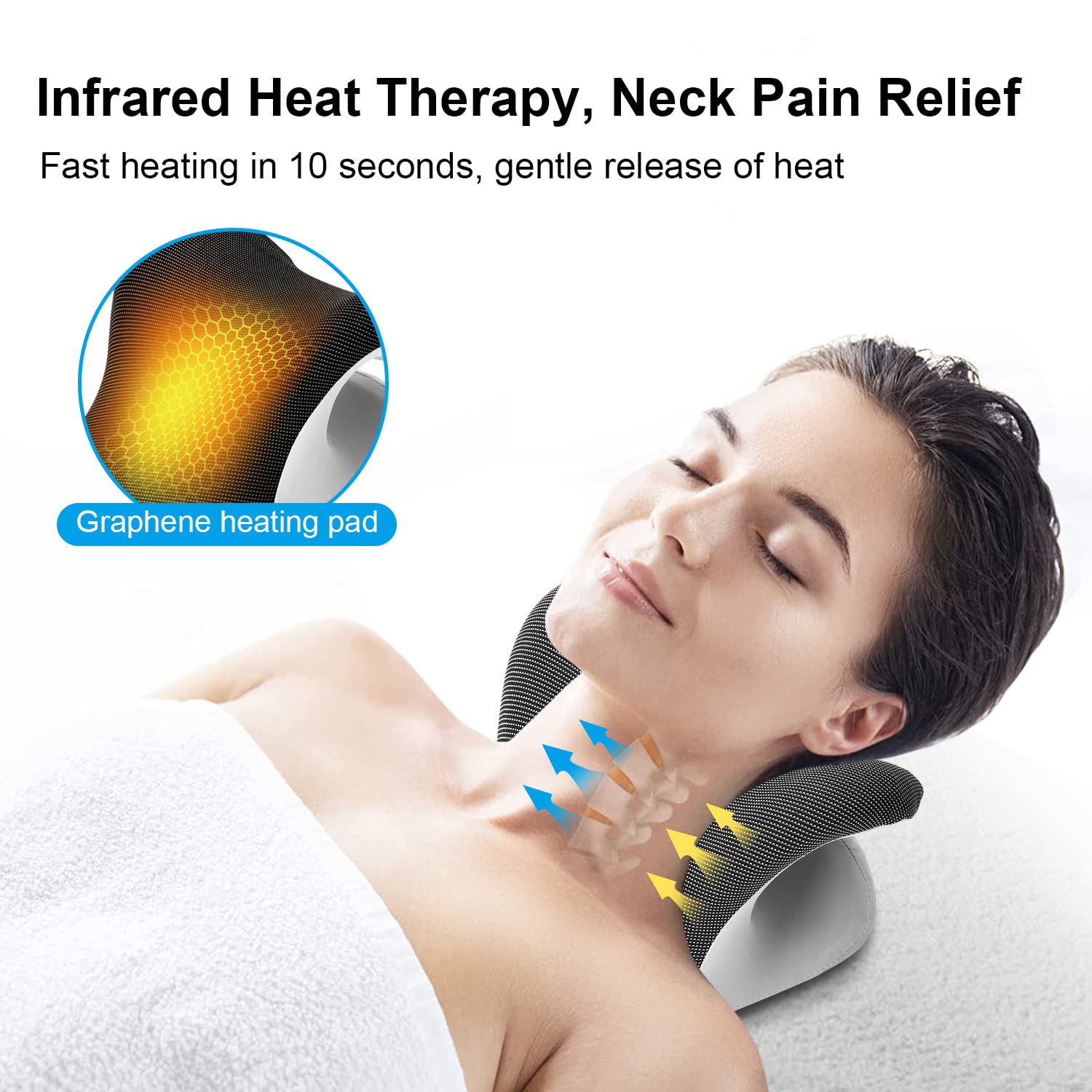 غطاء وسادة علاجية مدفئة لتمديد - مراجعة Neck Pillow Memory Foam وسعره