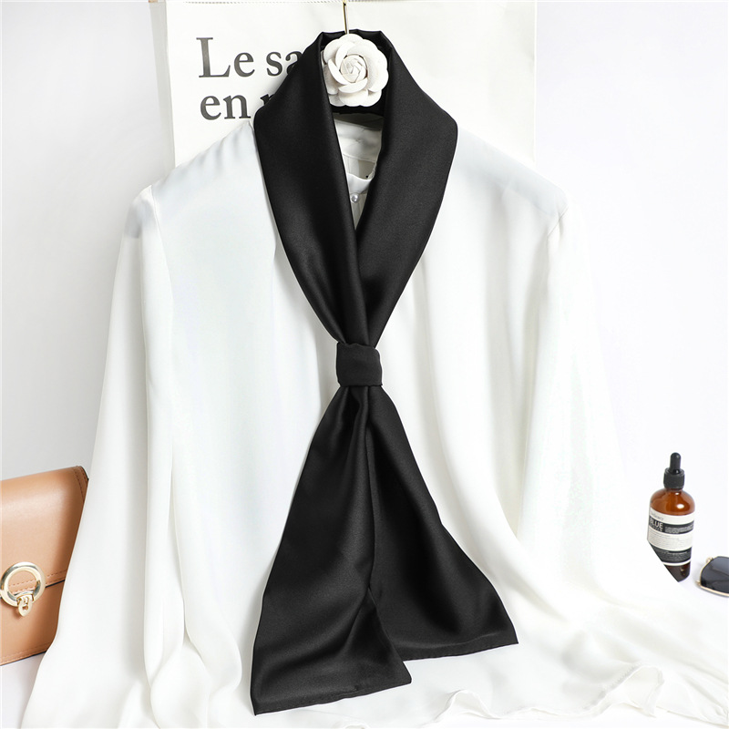 وشاح حريري طويل بلون أحمر سادة - مراجعة Travel Accessories Neck وسعره