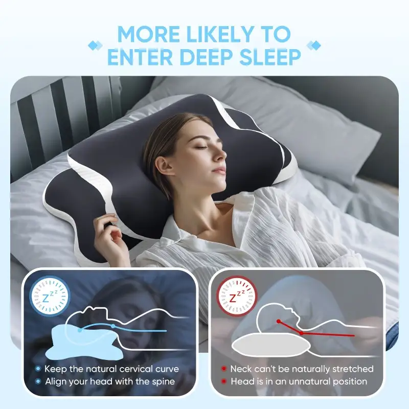 وسادة رقبة مريحة من الفوم المت - مراجعة Neck Pillow Memory Foam وسعره