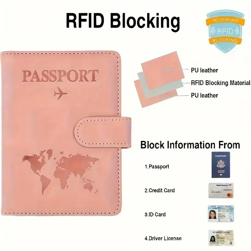 حافظة جواز سفر للجنسين مزودة ب - مراجعة Travel Accessories Rfid وسعره